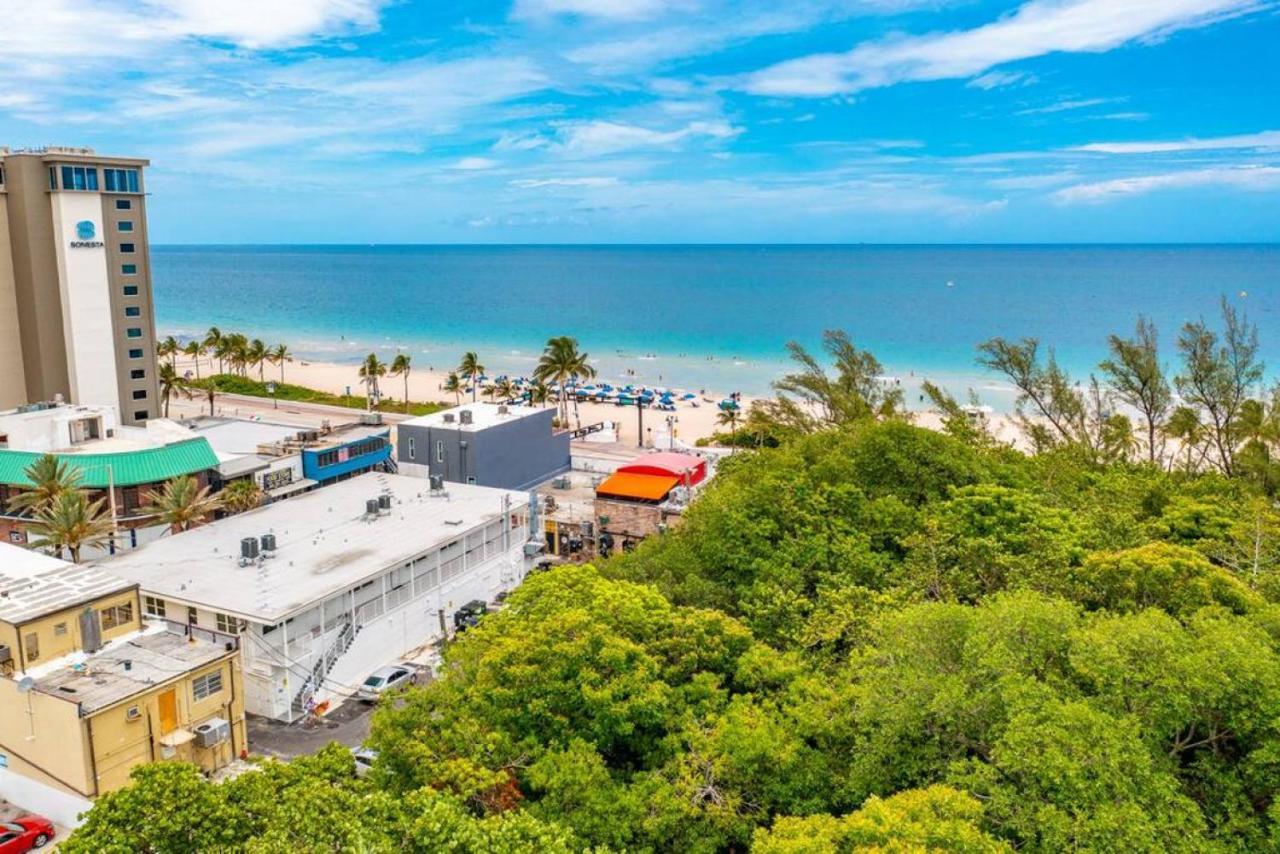 The Purple Pelican Beachfront With Ocean Balcony Unit 1 Fort Lauderdale Eksteriør bilde