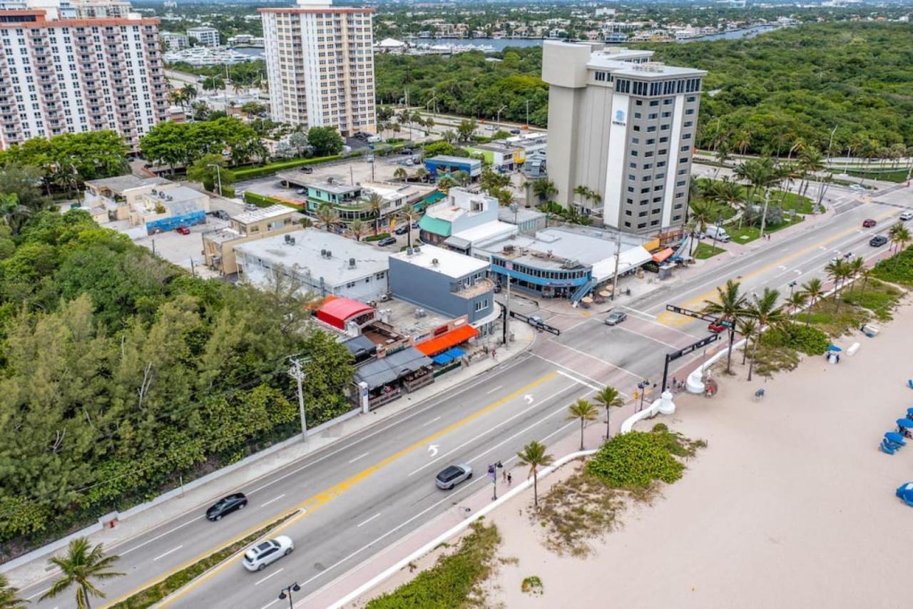 The Purple Pelican Beachfront With Ocean Balcony Unit 1 Fort Lauderdale Eksteriør bilde