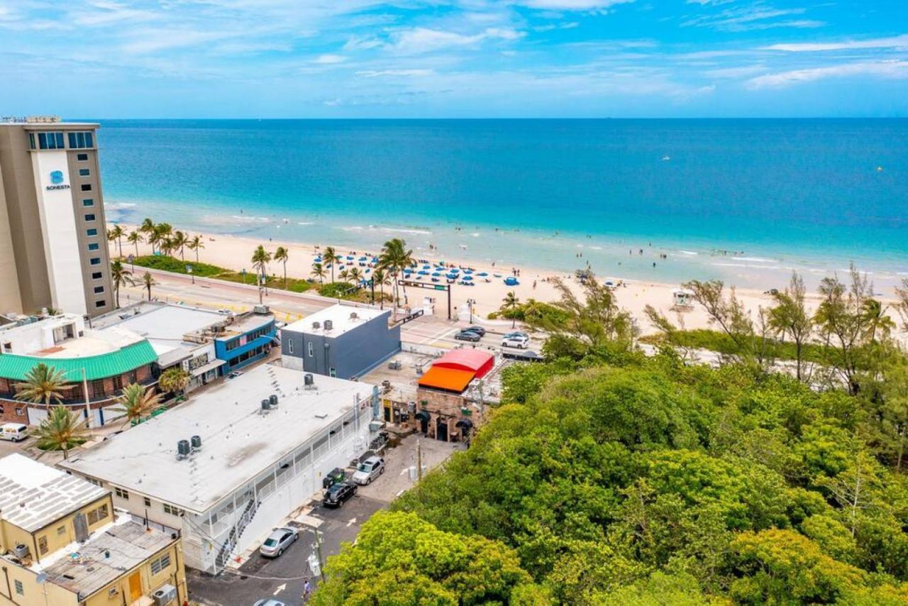 The Purple Pelican Beachfront With Ocean Balcony Unit 1 Fort Lauderdale Eksteriør bilde